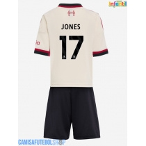 Camisa de time de futebol Liverpool Curtis Jones #17 Replicas 2º Equipamento Infantil 2025-26 Manga Curta (+ Calças curtas)
